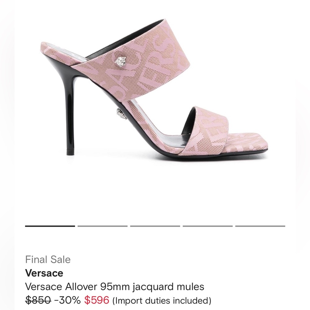 Versace Mules NWT